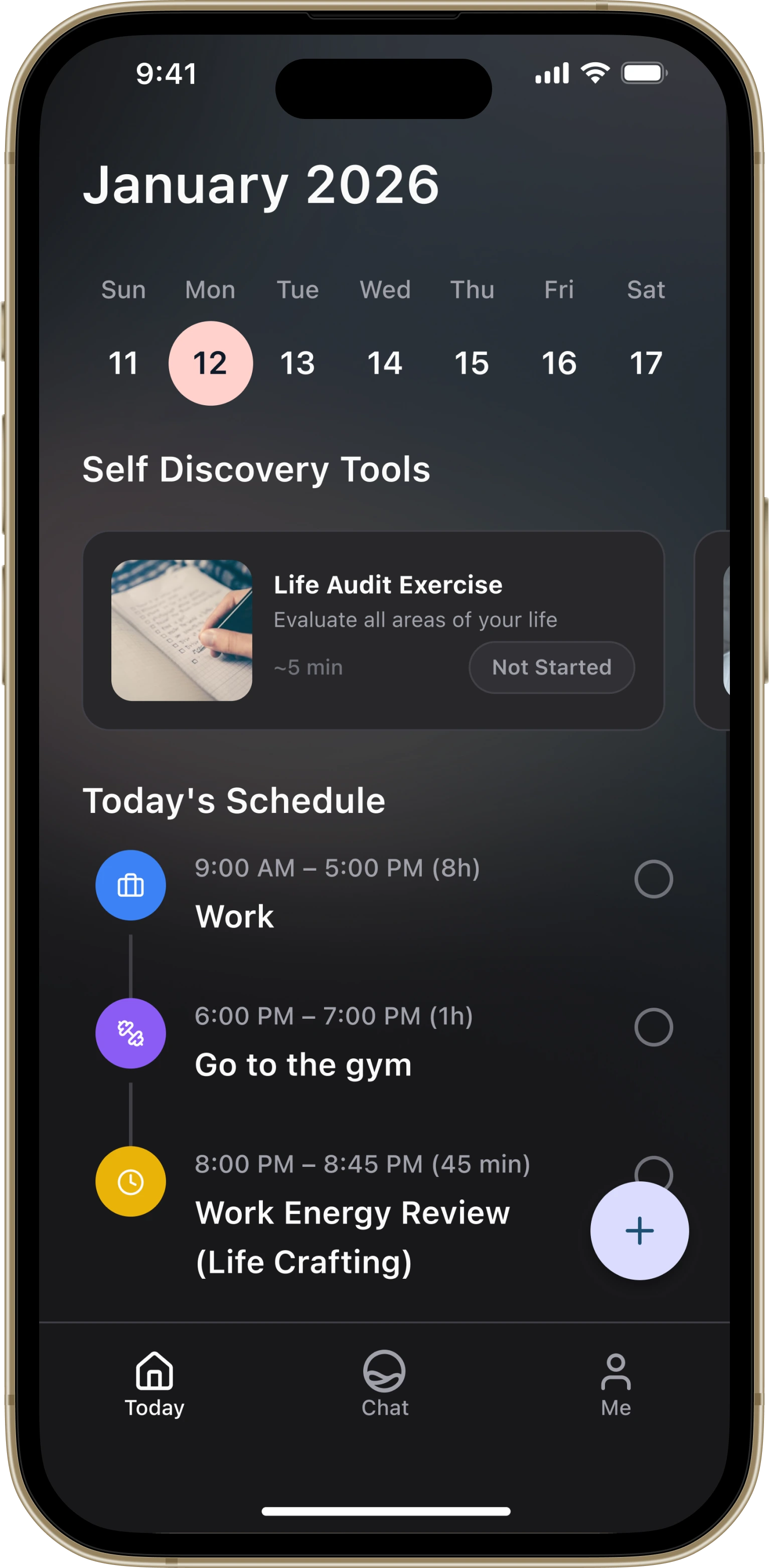 Turn Plans Into Action interface